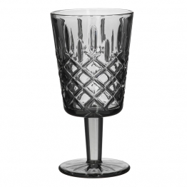 Ποτήρι Κρασιού Σετ 6τμχ Γυάλινο Γκρι inart 9x16,5εκ. 3-60-621-0052