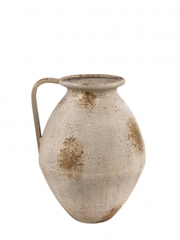 Βάζο Μεταλλικό Μπεζ Αντικέ 26x25x33εκ. Zen Collection 25.17.51539