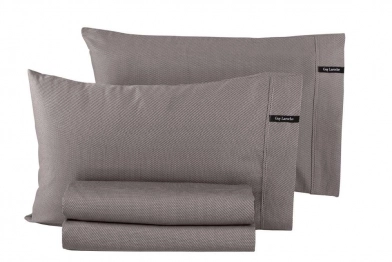 Ζεύγος Μαξιλαροθήκες Βαμβακοσατέν 50x70εκ. Minimal Melanze Guy Laroche