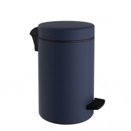 Καλάθι Απορριμμάτων 10lt-Φ20x37εκ. Soft Close Ανοξείδωτο Matte Navy Blue Pam & Co 2037-203