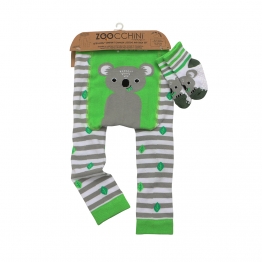 Σετ Παντελόνι & Κάλτσες Grip Easy Crawler Koala 12-18 Μηνών Zoocchini ZOO12517-12m-18m