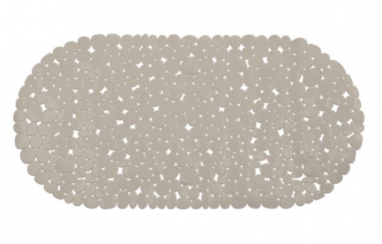 Ταπέτο Μπανιέρας Αντιολισθητικό Pvc 69x35εκ. Bliss Beige 2435743