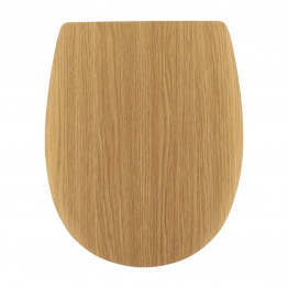 Καπάκι Λεκάνης Δρύινο Φυσικό Με Ανοξείδωτους Μεντεσέδες 44x35,5x3,5εκ. MRShome DS-0564000