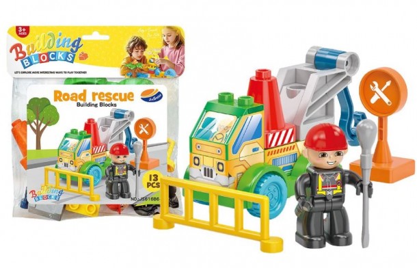 Τουβλάκια 13τμχ Οδική Βοήθεια 19x22εκ. Toy Markt 75-436