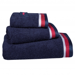 Σετ Πετσέτες 3τμχ Βαμβακερές Essential 3063 Navy Blue Greenwich Polo Club