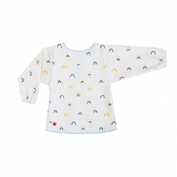 Σαλιάρα-Ποδιά Με Μανίκια Rainbow Print Baby To Love BTL303174