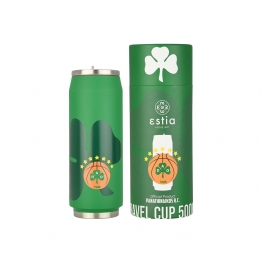 Θερμός-Ποτήρι Ανοξείδωτο Travel Cup Panathinaikos BC Edition 500ml-7,1x19εκ. Estia 00-27131