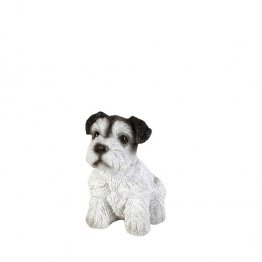 Διακοσμητική Φιγούρα Σκύλος Terrier Polyresin Λευκό-Μαύρο 11,5x8x12εκ. ESPIEL GID106K2