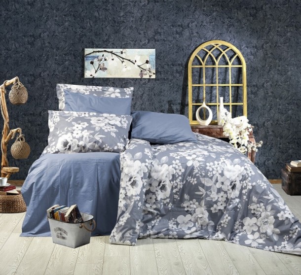 Σετ Σεντόνια Βαμβακερά Υπέρδιπλα 240x265εκ. Lupine Grey SB HOME