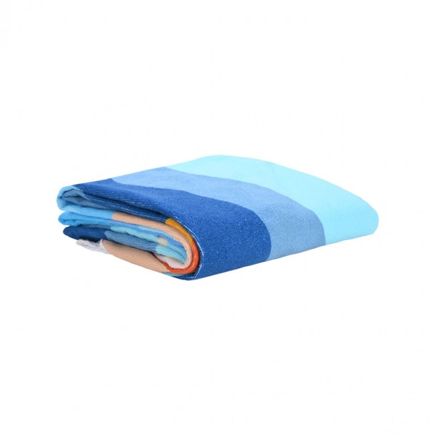 Πετσέτα Θαλάσσης Στρογγυλή Microfiber Μπλε Φ150εκ. Serene Shores Estia 00-26158