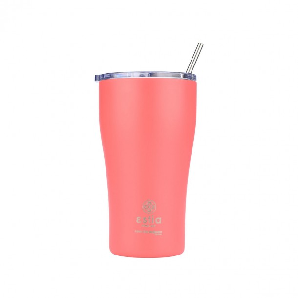 Θερμός-Ποτήρι Ανοξείδωτο Fusion Coral Save The Aegean Estia 500ml-9x16εκ. 01-23164