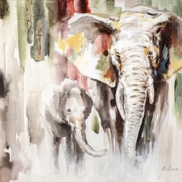  Πίνακας Καμβάς Ελέφαντες ARTELIBRE 100x100εκ. 14670093