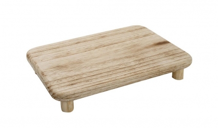Πλατώ Σερβιρίσματος Ξύλινο Natural ESPIEL 33,5x23x5,5εκ. XYP223
