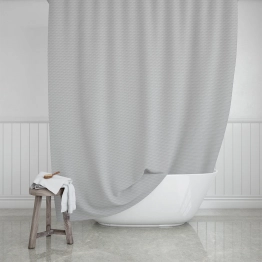 Κουρτίνα Μπάνιου Αδιάβροχη Polyester Camellia Mist 180x200εκ. Estia 02-28107