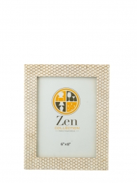 Κορνίζα Polyester Λευκή-Χρυσή 15x20εκ. Zen Collection 25.2.50682