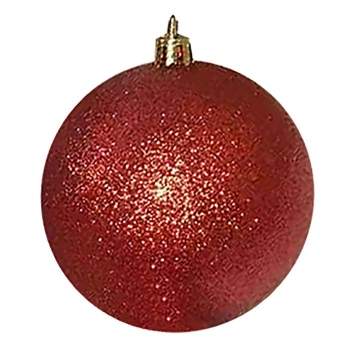 Σετ Μπάλες 6τμχ Glitter Red Δ6εκ. Xmas fest 93-1694