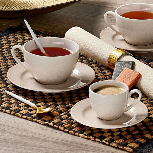 Φλυτζάνι Τσαγιού 230ml In-glaze Stoneware Venus Beige CRYSPO TRIO 25.091.16