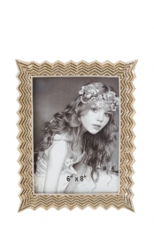 Κορνίζα Polyester Με Μπίλιες Σαμπανί 15x20εκ. Zen Collection 24.24.49879