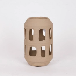 Φανάρι Κεραμικό Καφέ 20x37,5εκ. ESTHETI 819-00522