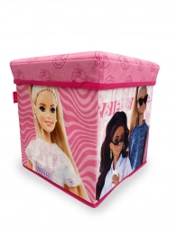 Κουτί-Σκαμπό Polyester Mattel Barbie 15 Pink 30x30x30εκ. DimCol