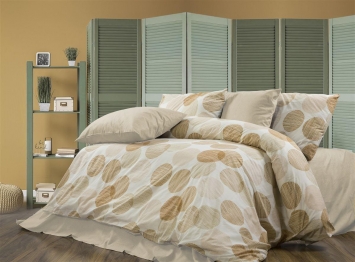 Σετ Σεντόνια 3τμχ Polycotton Μονά 160x240εκ. Κοραλία 465 Beige DimCol