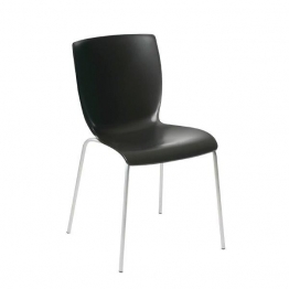Καρέκλα Μεταλλική-Πλαστική Μαύρη Mio J&M Home 47x50x80εκ. ISI046/1BL