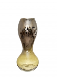 Βάζο Χειροποίητο Φυσητό Γυαλί Ασημί-Πράσινο 19x25,5εκ. Zen Collection 25.43.52123