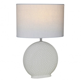 Φωτιστικό Επιτραπέζιο Κεραμικό Λευκό ESPIEL 30x20x45,5εκ. HAP406