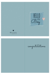 Ευχετήρια Κάρτα Γέννησης Blue Proud mama PM-601