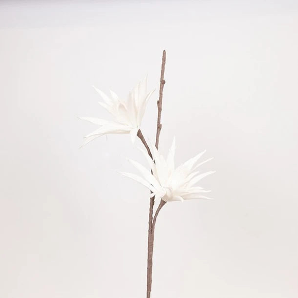Κλαδί Με Λουλούδι Το Αστέρι Της Βηθλεέμ Foam 30x93εκ. Λευκό ESTHETI 816-20057