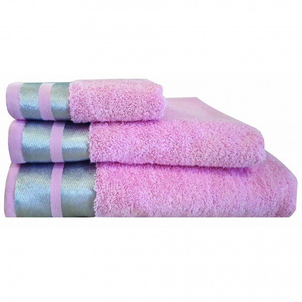 Πετσέτα Χεριών Μεμονωμένη Βαμβακερή 30x50εκ. Ice Pink Makis Tselios