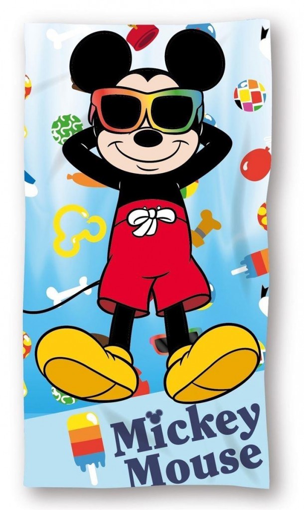 Πετσέτα Θαλάσσης Παιδική Microfiber 70x140εκ. Mickey 01 Sky Blue Disney DimCol