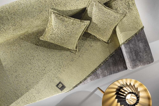 Ριχτάρι Τριθέσιος Polycotton Chenille Monet Olive 180x300εκ. Guy Laroche