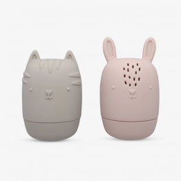 Σετ Παιχνίδια Μπάνιου Σιλικόνης Ροζ Minene 12313005650OS