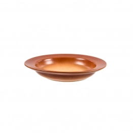 Πιάτο Βαθύ Πορσελάνης Μπεζ-Καφέ Art Et Lumiere 22x4εκ. 09059