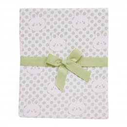 Κουβέρτα Βαμβακερή Κούνιας 75x100εκ. Relax 4962 Μέντα Das Baby