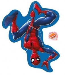 Διακοσμητικό Μαξιλάρι 3D Velboa 35εκ. Marvel Spider-Man 68 Blue  DimCol