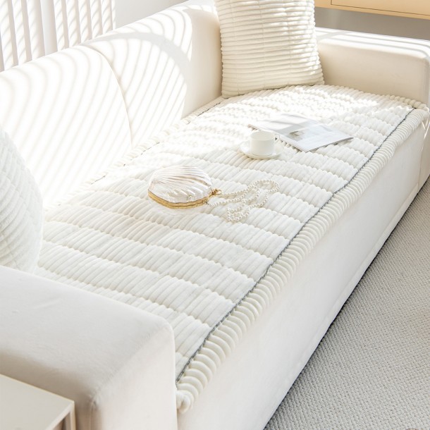 Ανώστρωμα Για Διθέσιο Καναπέ Fleece 70x150εκ. Aspen Ecru Melinen 20005210