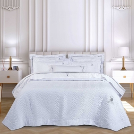 Κουβερλί Microfiber King 240x250εκ. Classic 2351 Λευκό Greenwich Polo Club