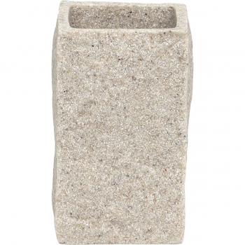 Ποτηροθήκη Polyresin Μπεζ 6,5x6,5x10,5εκ. MRShome DS-8892L01