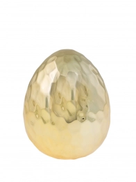 Πασχαλινό Διακοσμητικό Αυγό Κεραμικό Χρυσό 10,5x10,5x12,5εκ. Zen Collection 24.20.49760