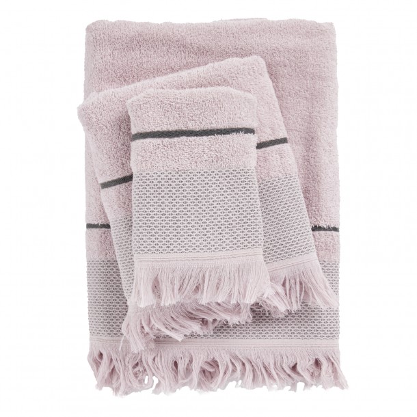 Σετ Πετσέτες 3τμχ Βαμβακερές Best 0838 Lilac Das Home