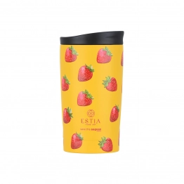 Θερμός Ποτήρι Ανοξείδωτος Travel Mug Berry Bright The Aegean 350ml-8x8x15εκ. Estia 01-31862