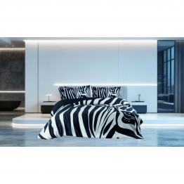 Σετ Σεντόνια Βαμβακοσατέν King 270x290εκ. Zebra Makis Tselios