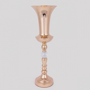 Βάζο Μεταλλικό Χρυσό 17x56εκ. ESTHETI 752-22058