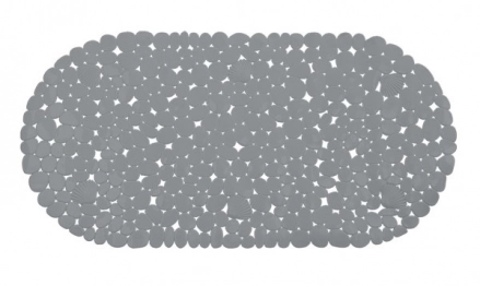 Ταπέτο Μπανιέρας Αντιολισθητικό Pvc 69x35εκ. Bliss Grey 2435787