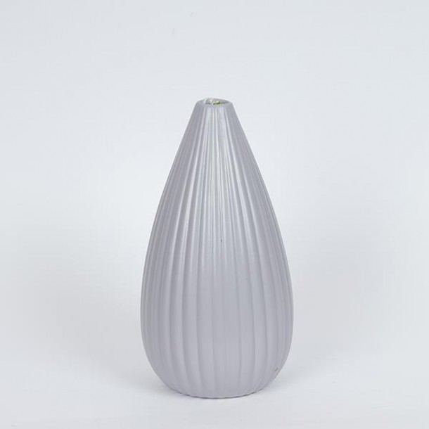 Βάζο Κεραμικό Γκρι 13,3x26εκ. ESTHETI 752-20397