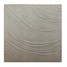 Πίνακας Καμβάς Mdf-Ps Plastic Γκρι ESPIEL 80x3,5x80εκ. FAL315