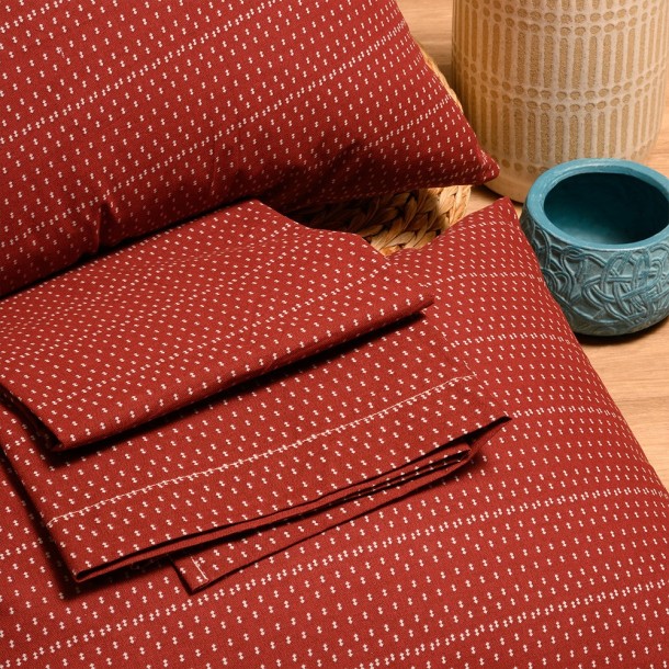 Σετ Σεντόνι Με Μαξιλαροθήκη Polycotton Μονό Με Λάστιχο 100x200+32εκ. Fakir Grey Casual Line Mini Melinen 20004335