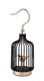 Διακοσμητικό Μεταλλικό-Polyresin Χρυσό-Μαύρο PAPSHOP 14x14x41εκ. ZY53